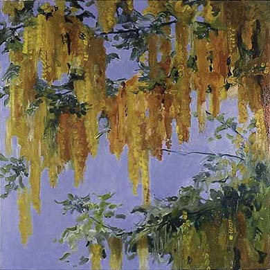 1997 Goudenregen, olieverf op linnen, 150x 150 cm