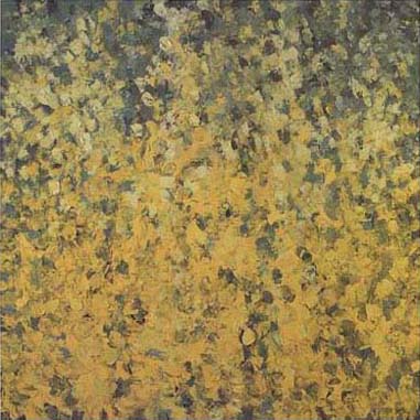 Gele Violieren, olieverf op linnen,150x150cm, 1998