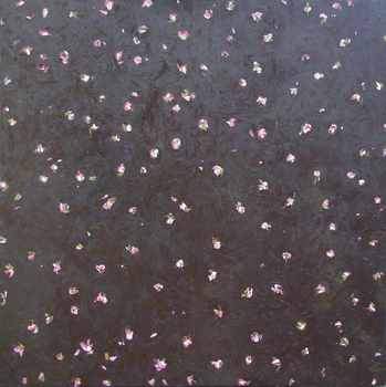 Bloeiende Krent, Fase I, olieverf op linnen, 150x150cm, 2010