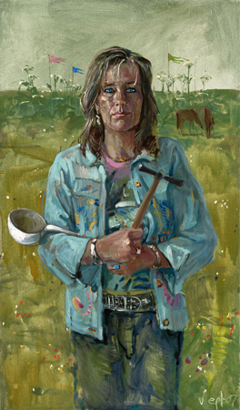 Gea Schoenmaker, olieverf op linnen, 110x65cm, 2007<br>Fotografie: Amsterdams Historisch Museum, Monique Vermeulen