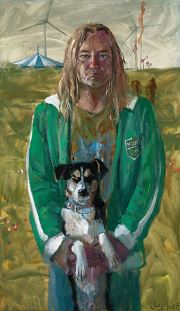 Jacques Povee, olieverf op linnen, 110x65cm, 2008<br>Fotografie: Amsterdams Historisch Museum, Monique Vermeulen