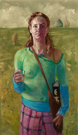 Marion Onderwater, olieverf op linnen, 110x65cm, 2009<br>Fotografie: Amsterdams Historisch Museum, Monique Vermeulen