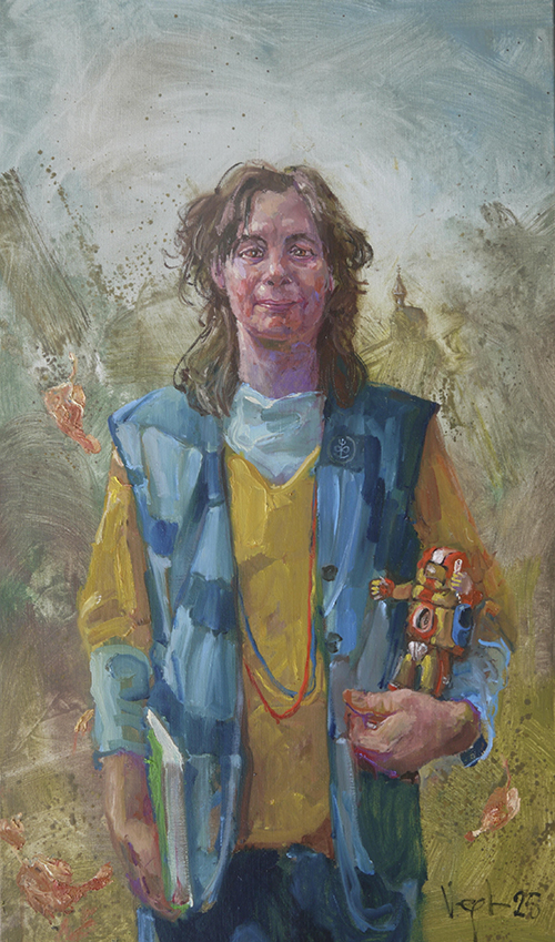 Myra Driessen, olieverf op linnen, 110 x 65 cm, 2025