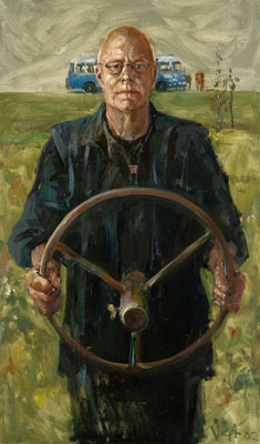 Rudolf Stokvis, olieverf op linnen 110 x70cm, 2002<br>Fotografie: Amsterdams Historisch Museum, Monique Vermeulen