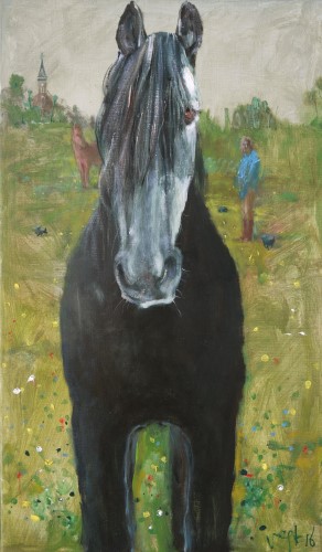 Jelle, olieverf op linnen, 110x65cm, 2016