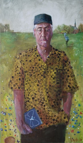 Jordan Zinovich, olieverf op linnen, 110x65cm, 2016