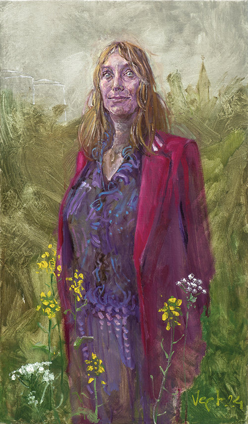 Pallas Agterberg, olieverf op linnen , 110x65cm, 2024